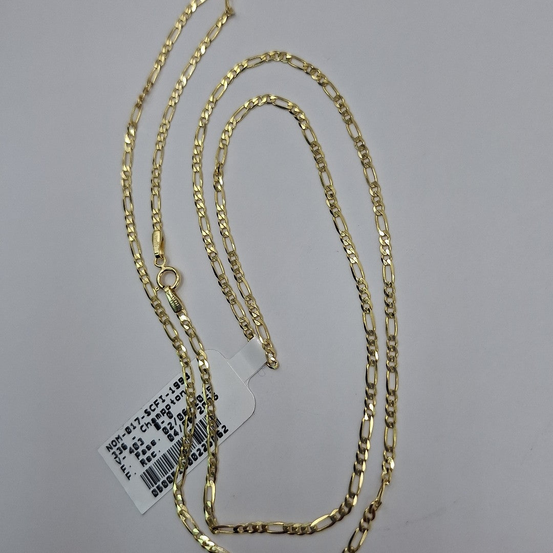 CADENAS CARTIER 3*1 AMARILLA ORO 14K 3.7 (NUEVO)