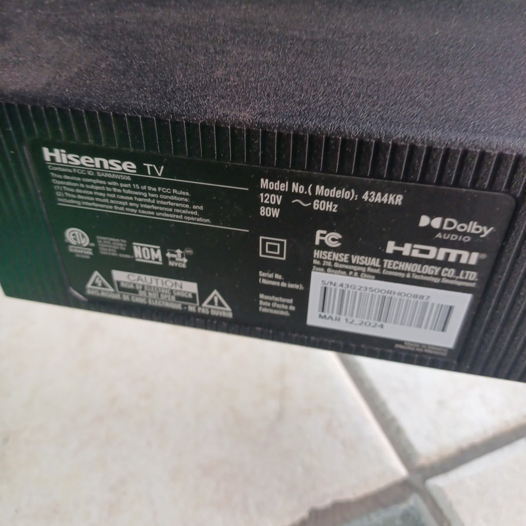 PANTALLA HISENSE 43A4KR 43" LED FULL HD (SEMINUEVO)