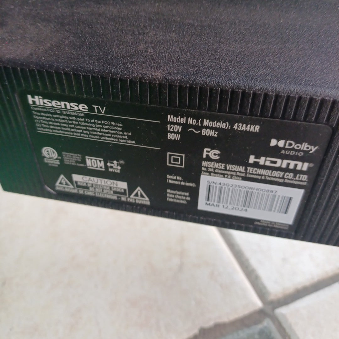 PANTALLA HISENSE 43A4KR 43" LED FULL HD (SEMINUEVO)