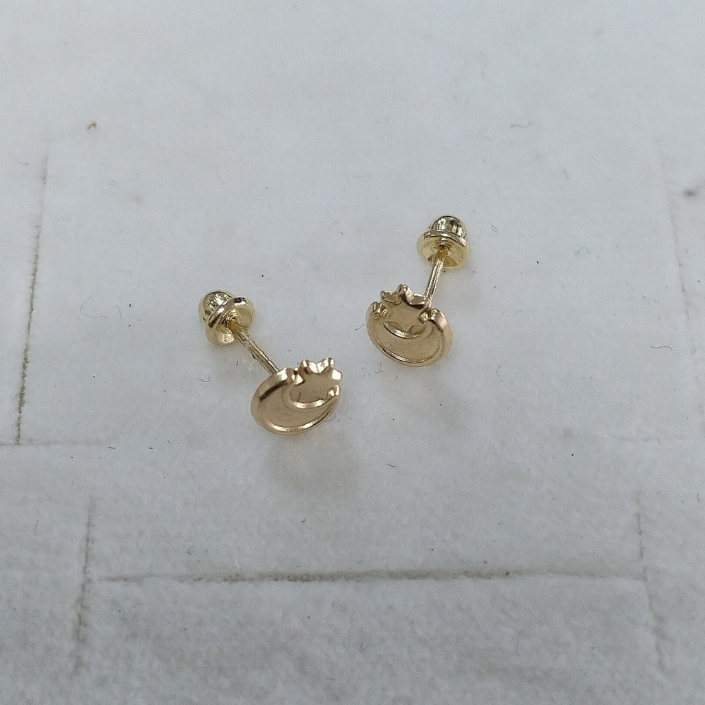 BROQUELES ORO 14K 1 (NUEVO)