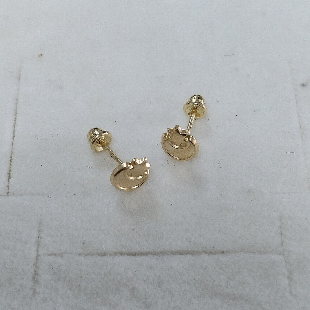 BROQUELES ORO 14K 1 (NUEVO)