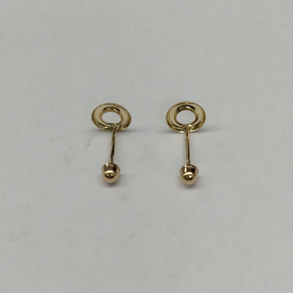 BROQUELES ORO 14K 1 (NUEVO)
