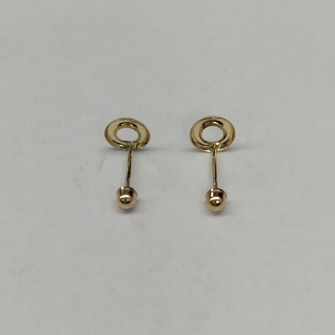 BROQUELES ORO 14K 1 (NUEVO)