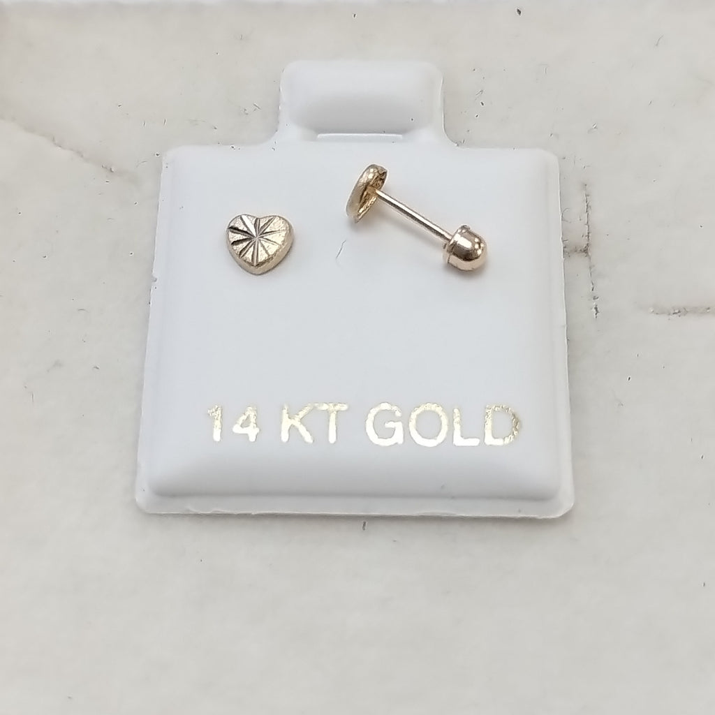 BROQUELES ORO 14K 1 (NUEVO)