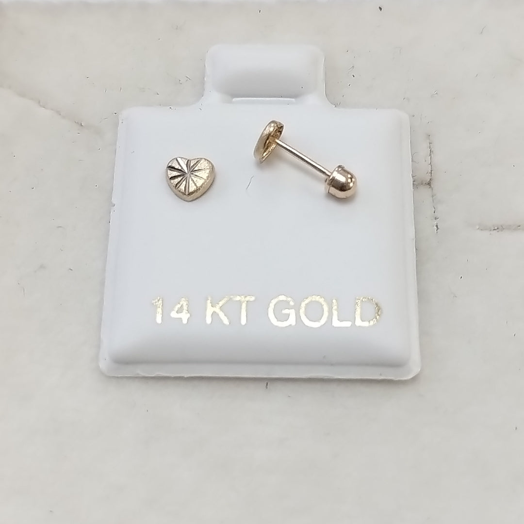 BROQUELES ORO 14K 1 (NUEVO)
