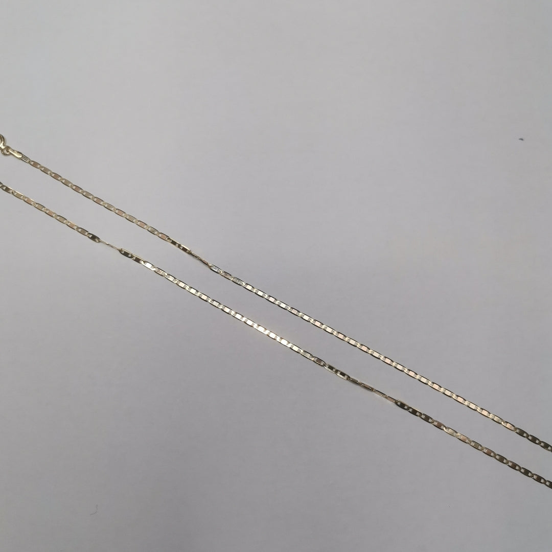 CADENAS VALENTINA/ESPEJO ORO 14K 2.6 (NUEVO)