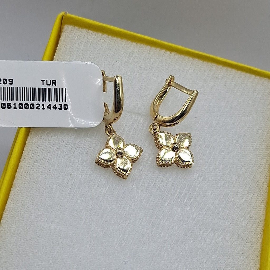 BROQUELES ORO 14K 3.4 (NUEVO)