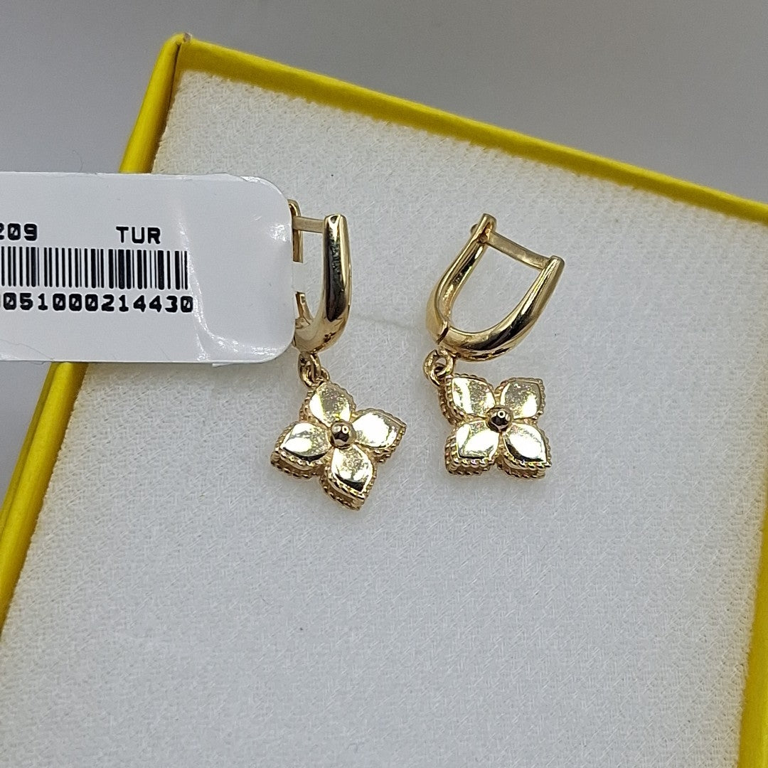 BROQUELES ORO 14K 3.4 (NUEVO)