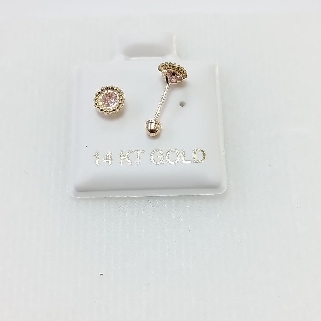 BROQUELES ORO 14K 1 (NUEVO)