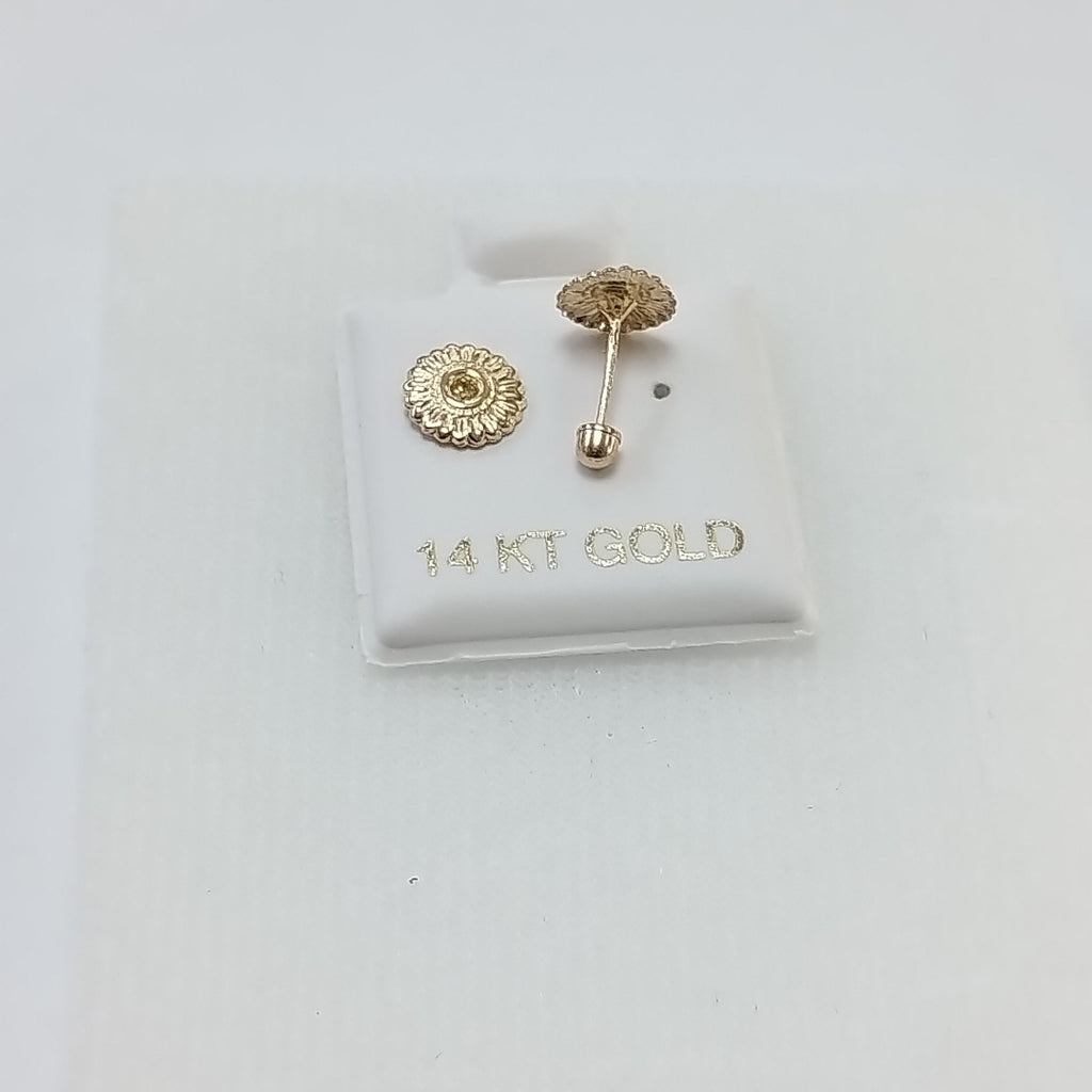 BROQUELES ORO 14K 1 (NUEVO)