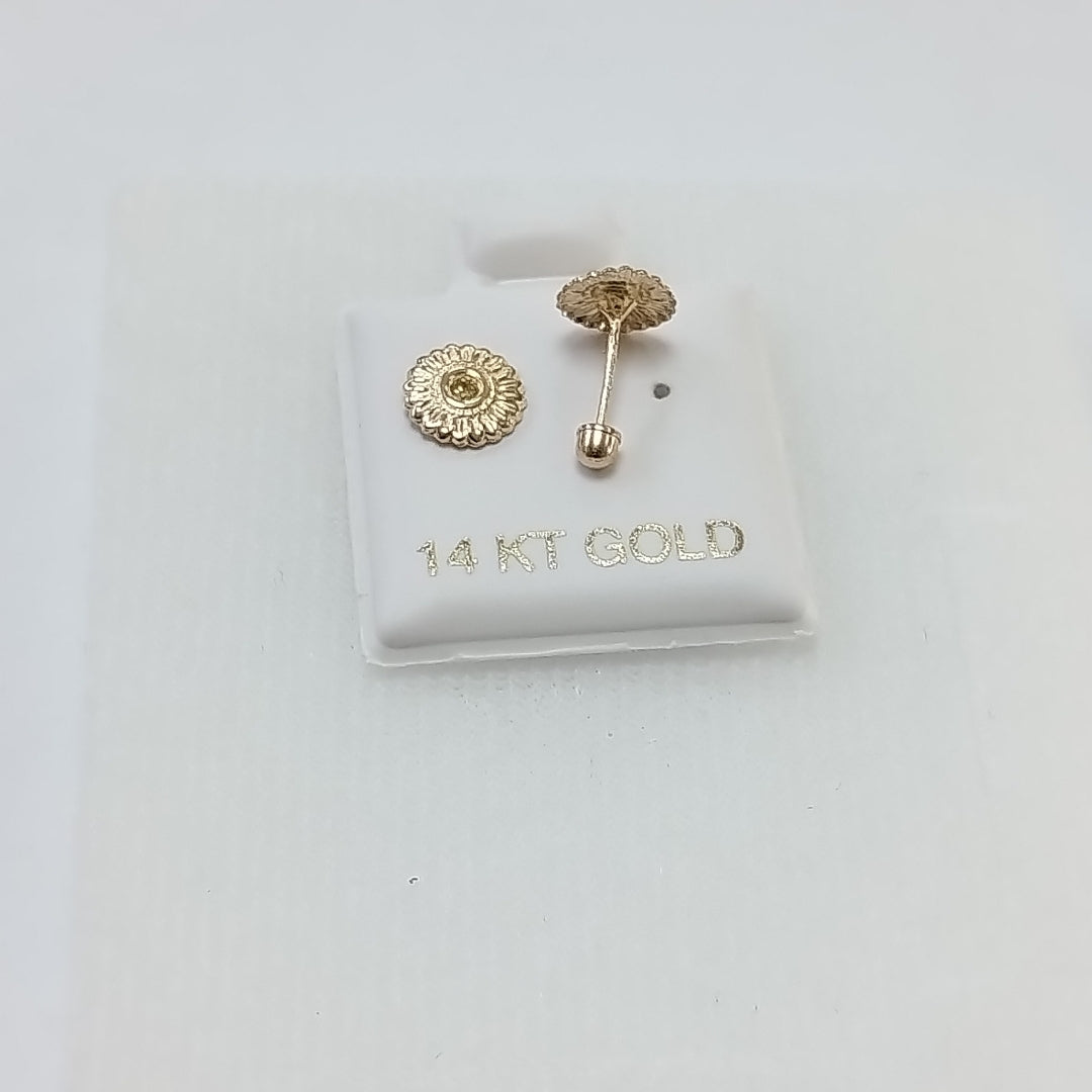 BROQUELES ORO 14K 1 (NUEVO)
