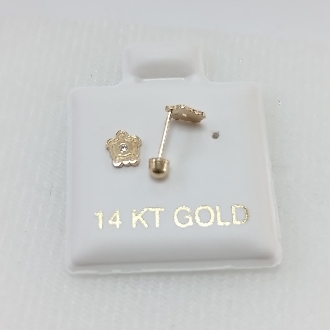 BROQUELES ORO 14K 1 (NUEVO)