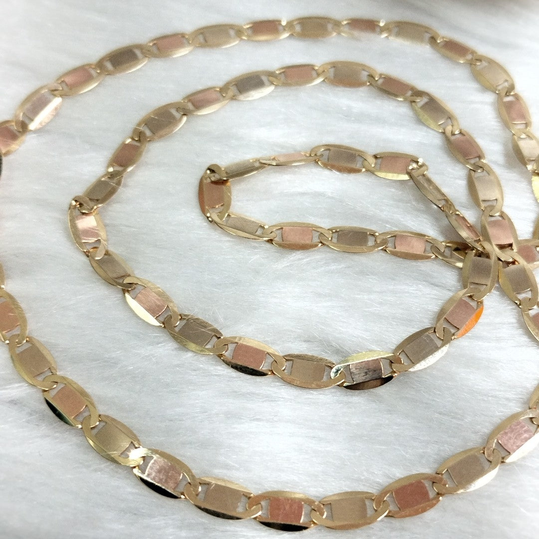 CADENAS VALENTINA/ESPEJO ORO 14K 10.7 (NUEVO)