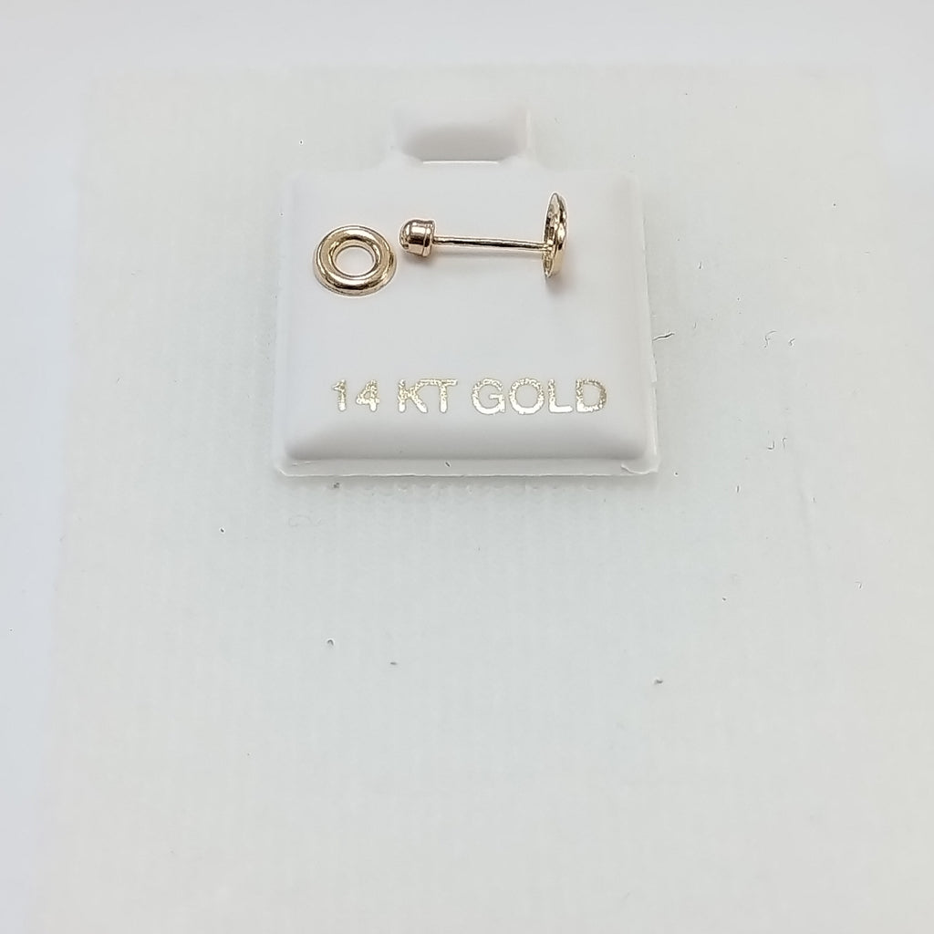 BROQUELES ORO 14K 1 (NUEVO)