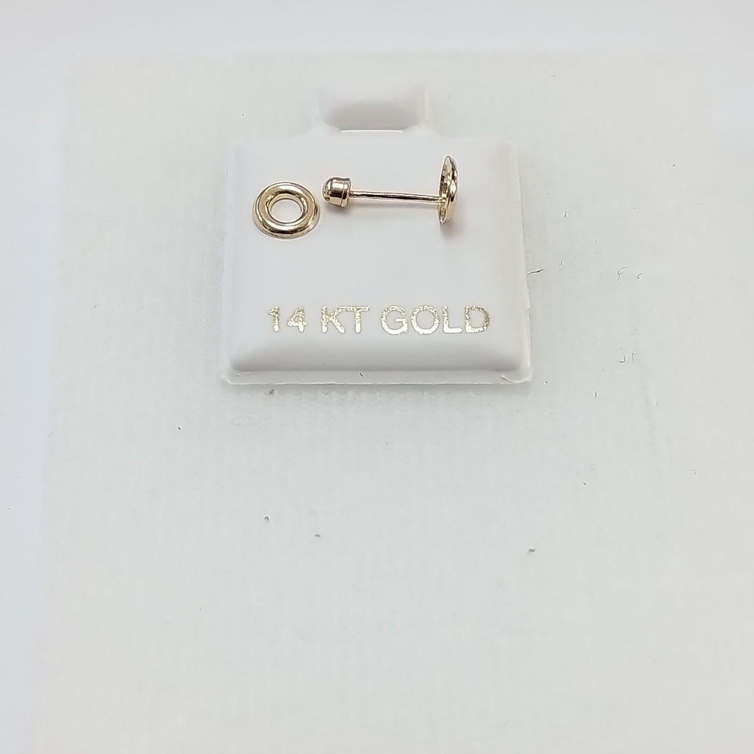 BROQUELES ORO 14K 1 (NUEVO)