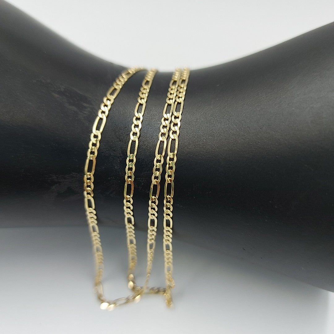 CADENAS CARTIER 3*1 AMARILLA ORO 14K 3.4 (NUEVO)