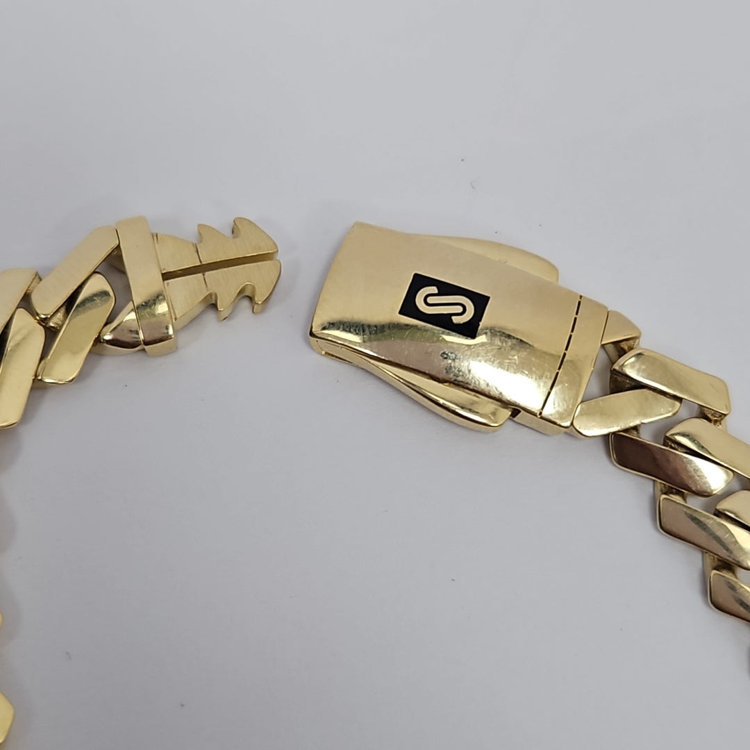 PULSERA MONACO ORO 14K 11.6 (NUEVO)