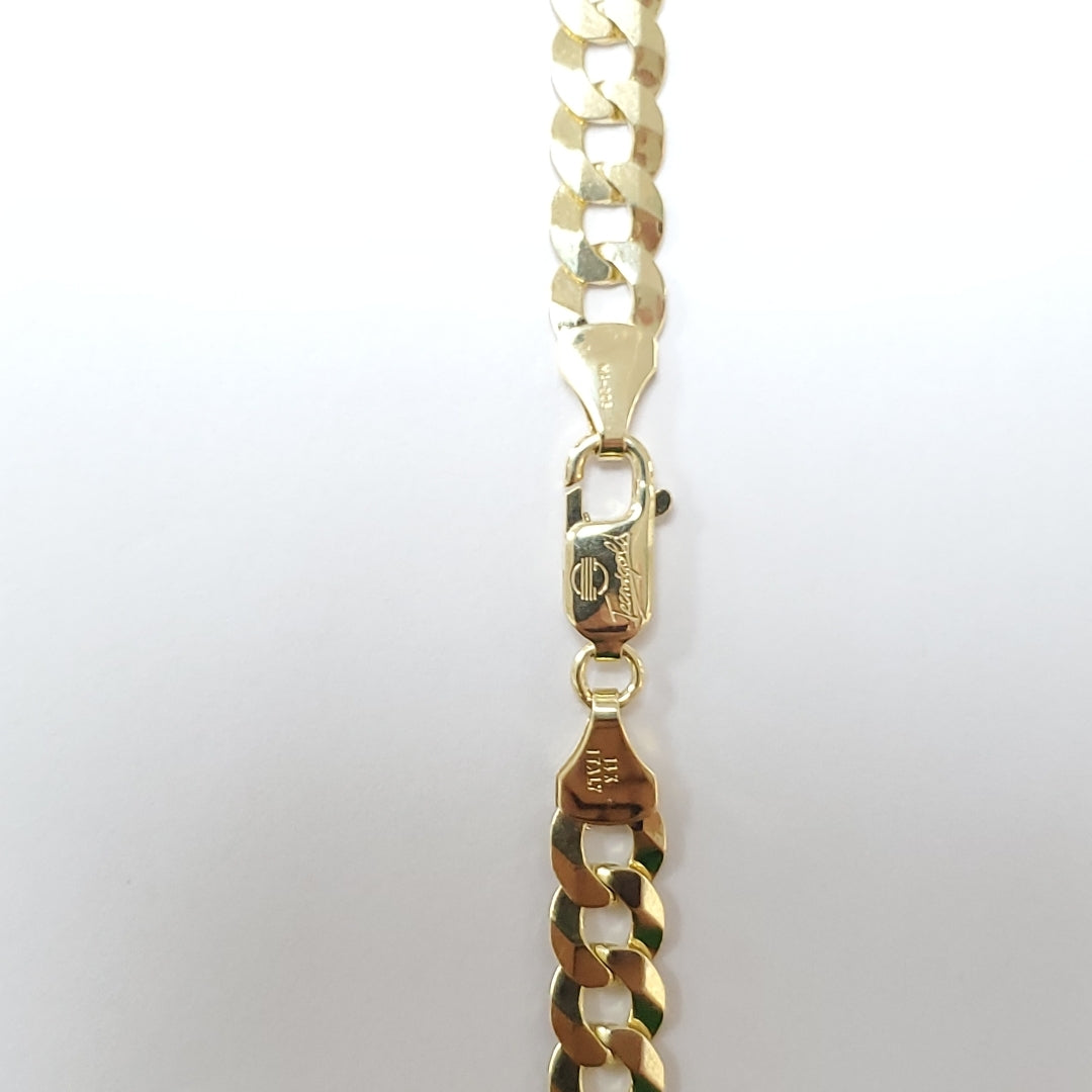 CADENAS BARBADA AMARILLA ORO 14K 27.1 (NUEVO)