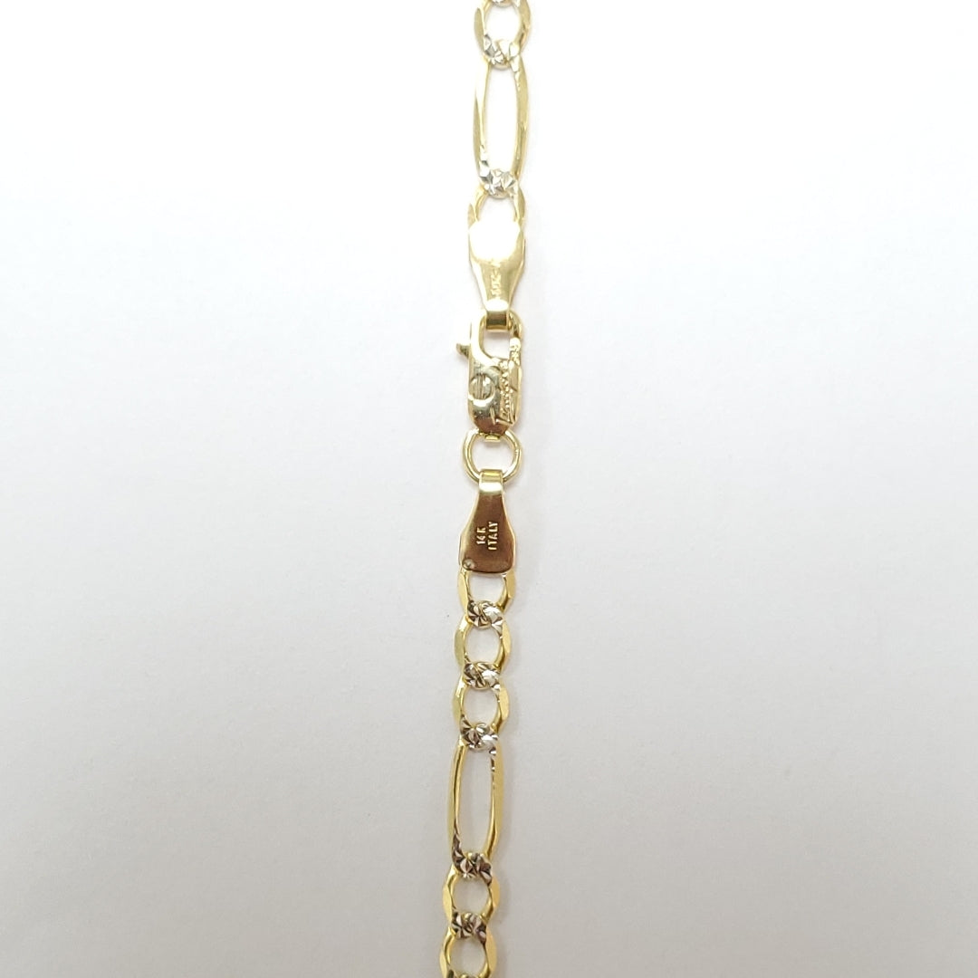 CADENAS CARTIER 3*1 DIAMANTADA ORO 14K 8.2 (NUEVO)