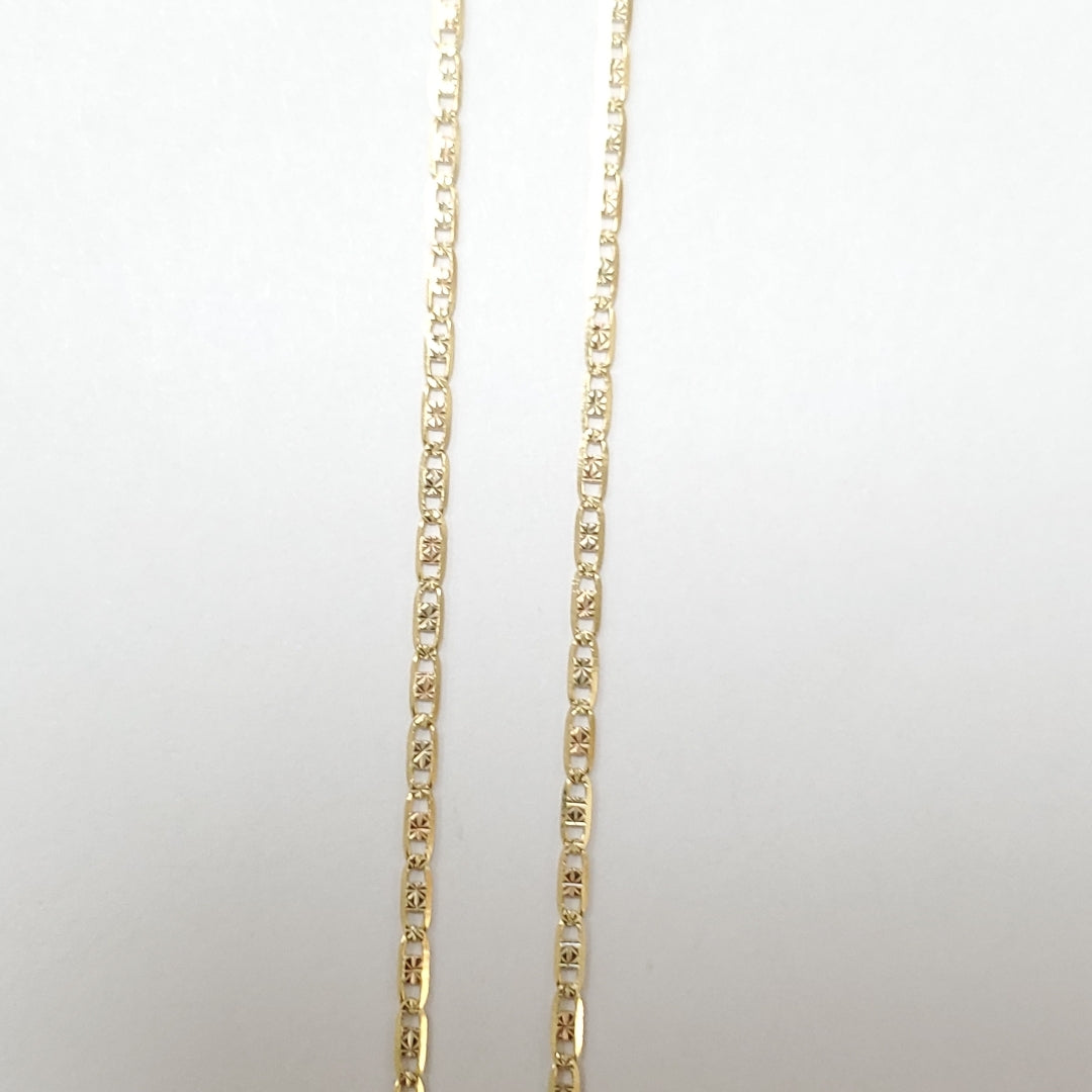 CADENAS VALENTINA/ESPEJO ORO 14K 2.8 (NUEVO)