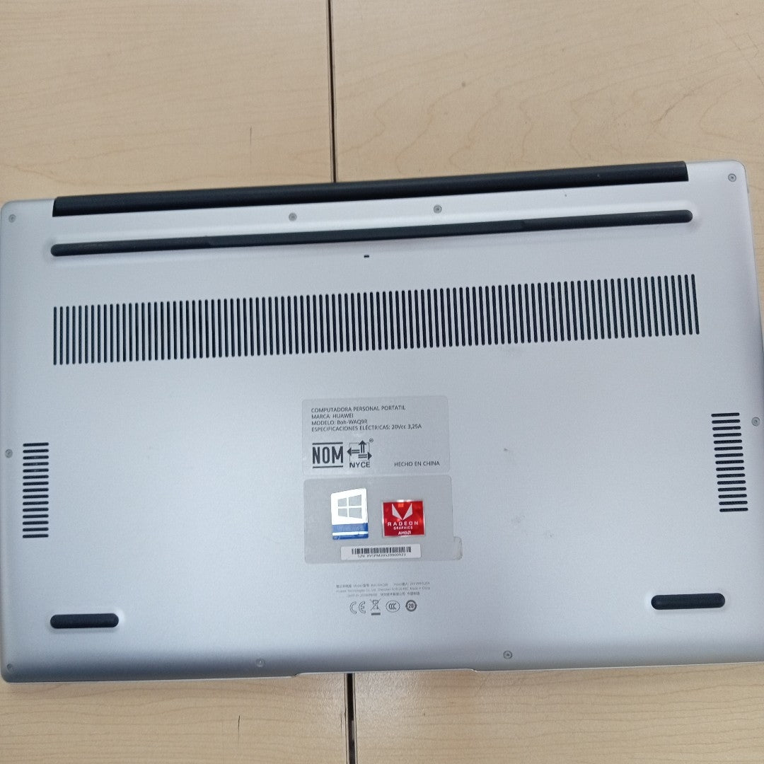 LAPTOP HUAWEI MATEBOOK D15 BOH-WAQ9R (2020) 1 TB + 256 GB SSD 8 GB RAM (SEMINUEVO)