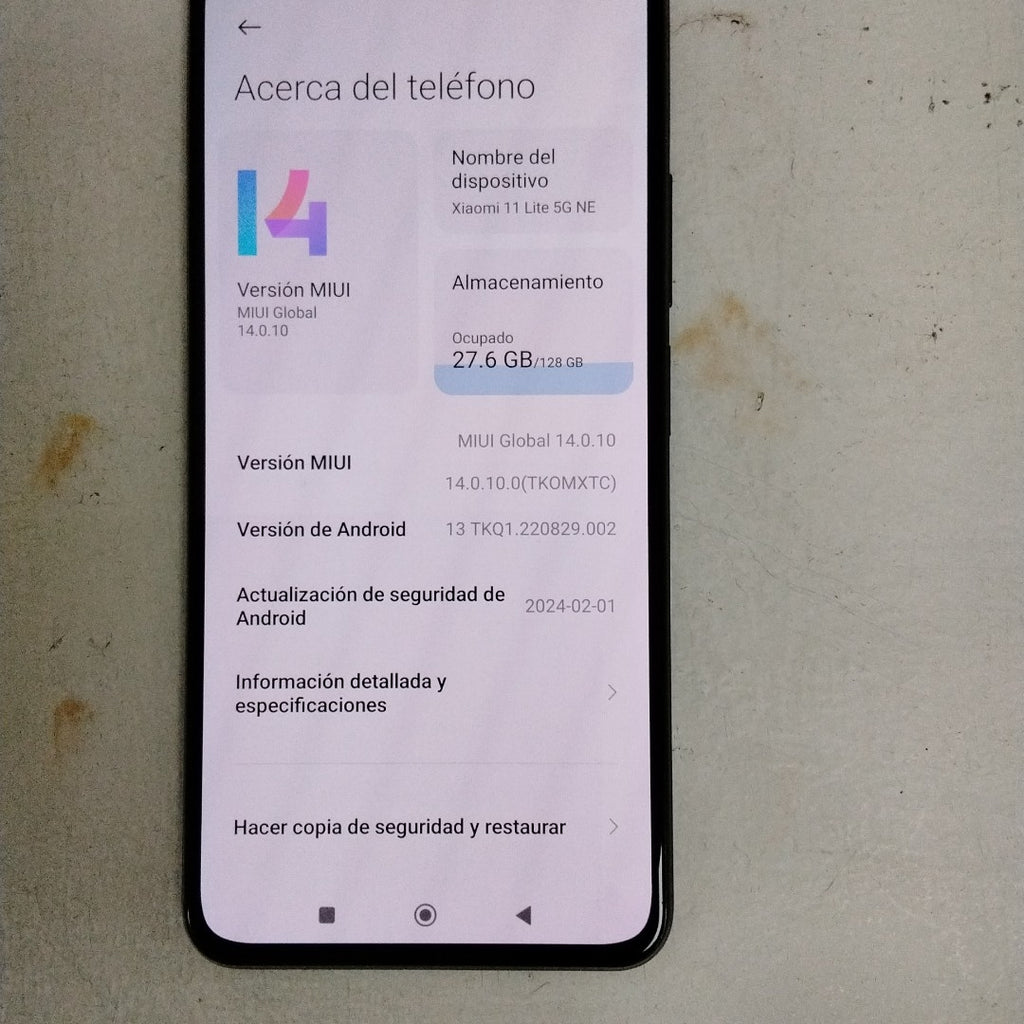 CELULAR XIAOMI MI 11 LITE 5G NE 2109119DG 128 GB 6 GB RAM (SEMINUEVO)