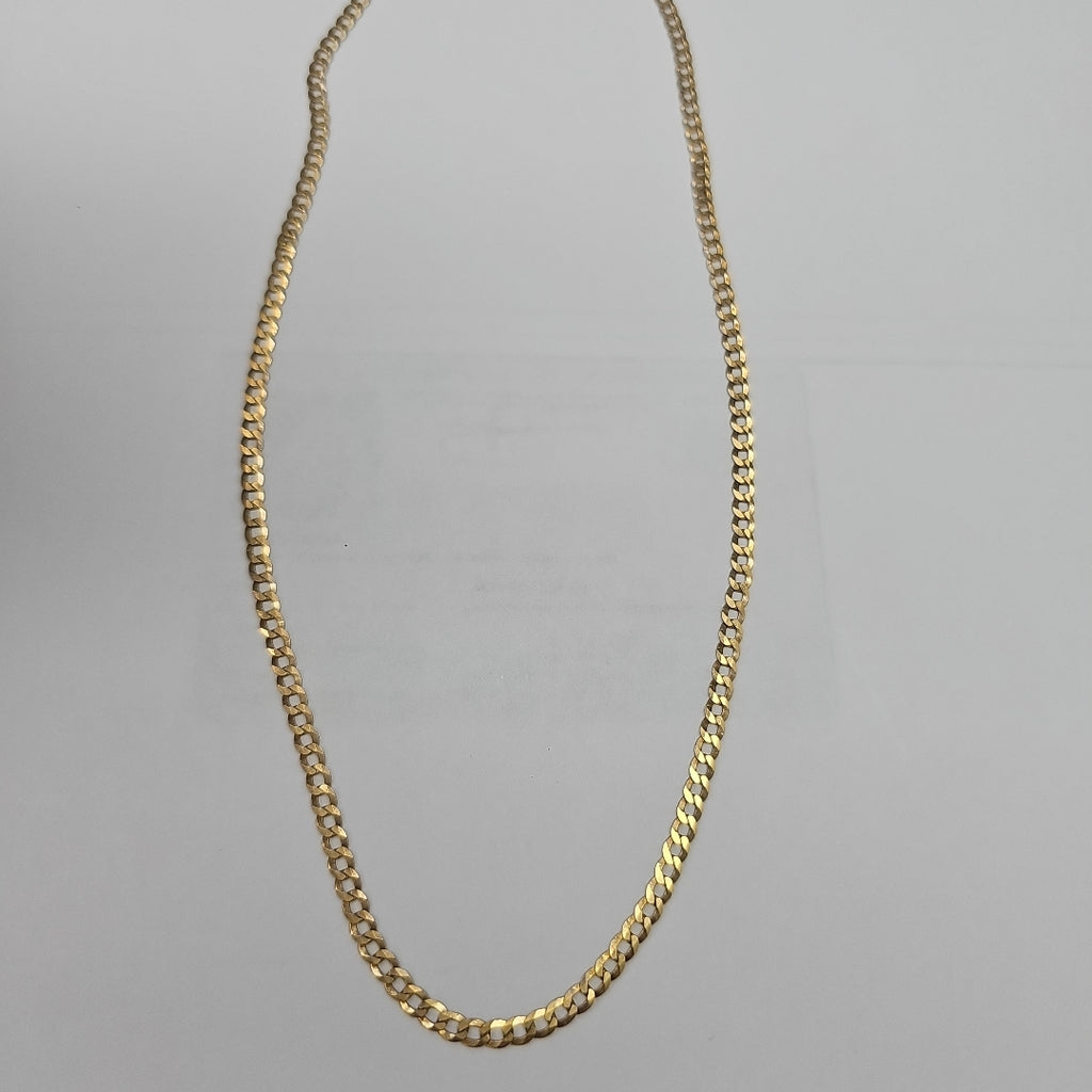 CADENAS BARBADA AMARILLA ORO 10K 5.7 (NUEVO)