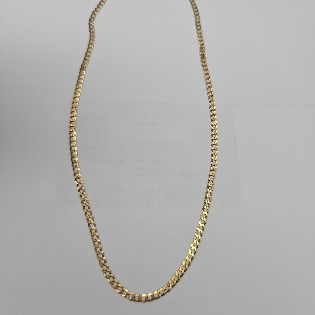 CADENAS BARBADA AMARILLA ORO 10K 5.7 (NUEVO)