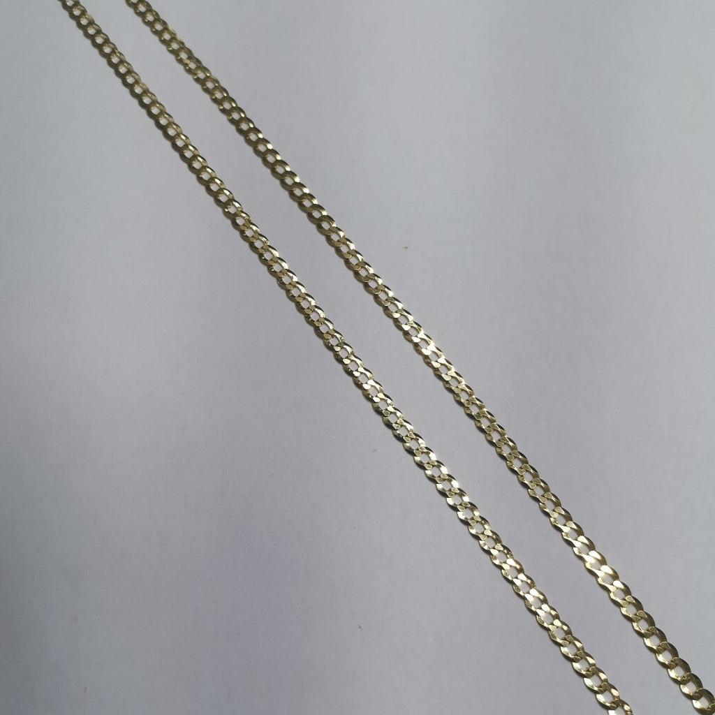 CADENAS BARBADA AMARILLA ORO 14K 7.5 (NUEVO)