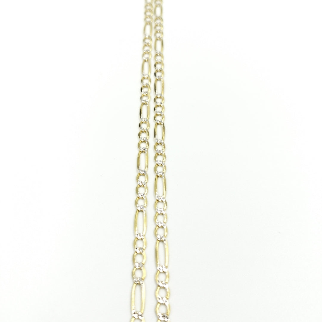 CADENAS CARTIER 3*1 DIAMANTADA ORO 14K 8.1 (NUEVO)