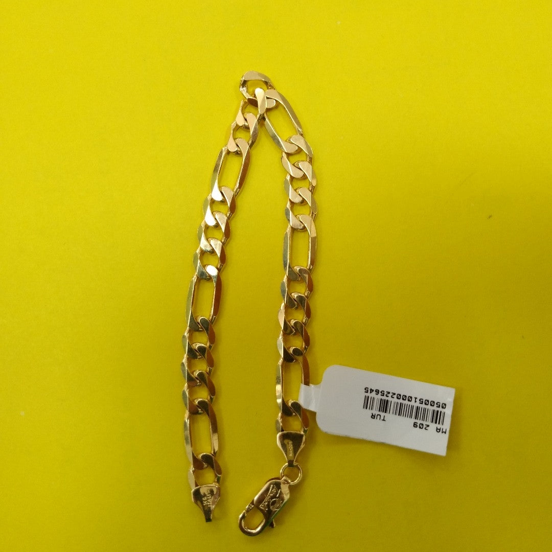 PULSERAS CABALLERO CARTIER 3*1 AMARILLA ORO 14K 17.9 (NUEVO)