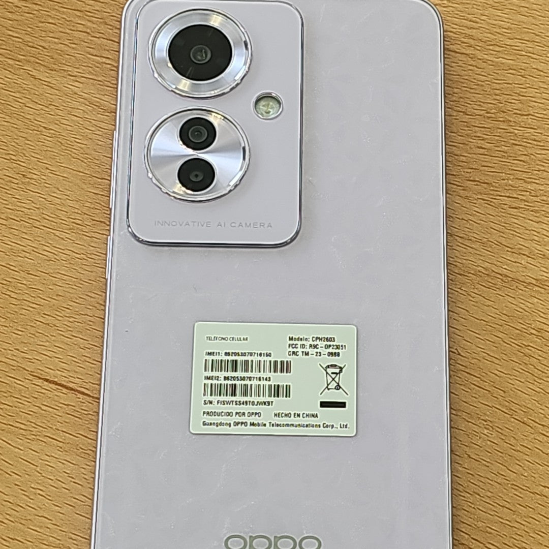 CELULAR OPPO  RENO11F 5G CPH2603 (2024) 256 GB 8 GB RAM (SEMINUEVO)