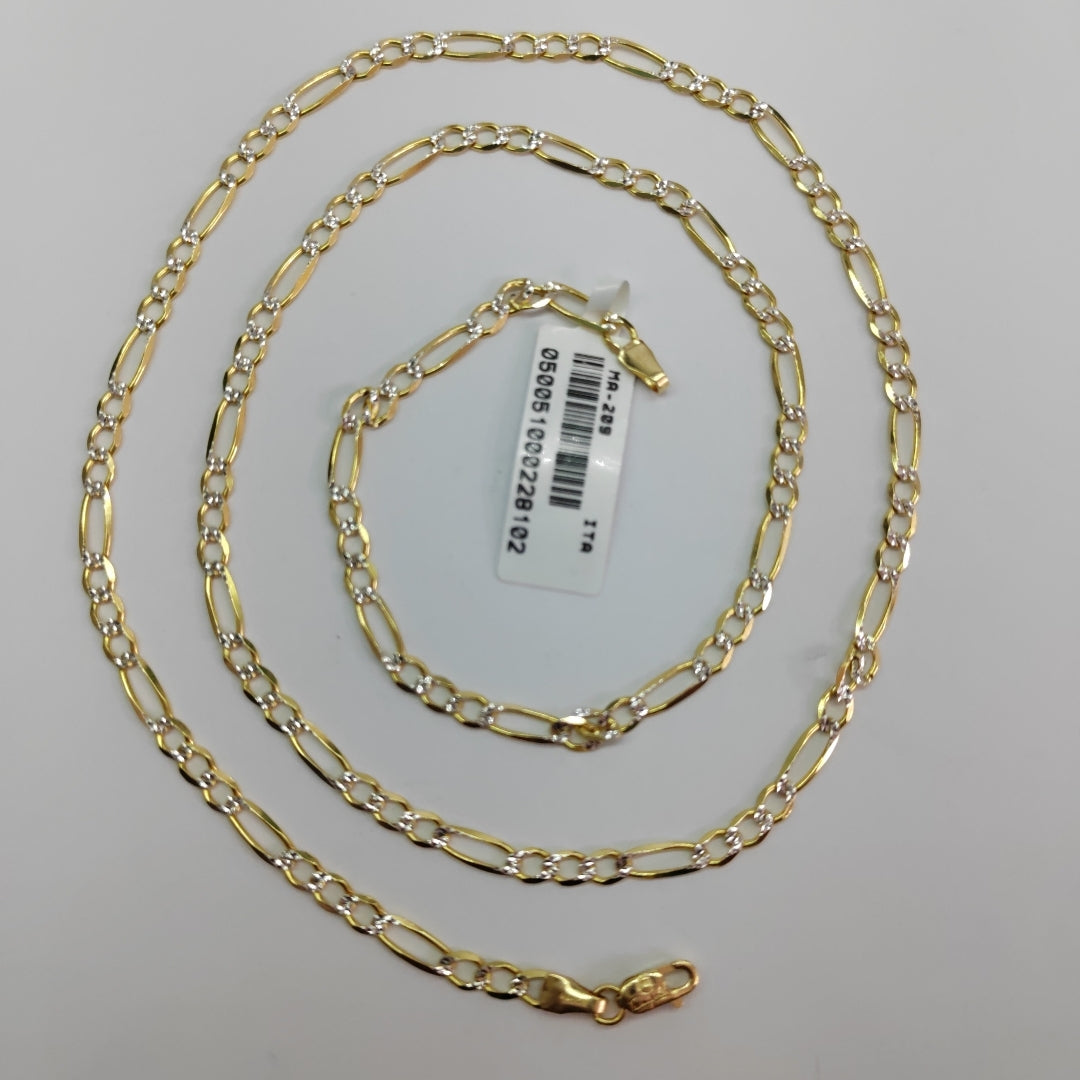 CADENAS CARTIER 3*1 DIAMANTADA ORO 14K 8.1 (NUEVO)