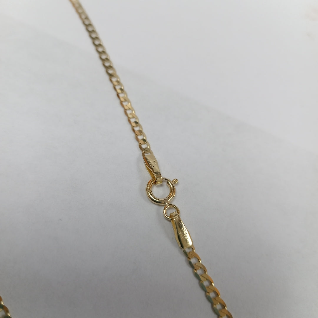 CADENAS BARBADA AMARILLA ORO 14K 2.7 (NUEVO)
