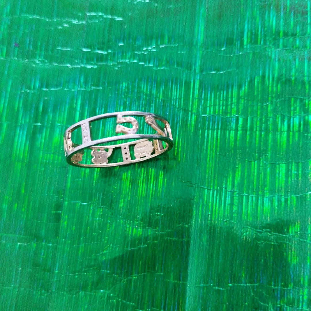 10060ANI214T5B402 FRD25 ANILLOS CABALLERO ORO 14K 3.2GRS (NUEVO)