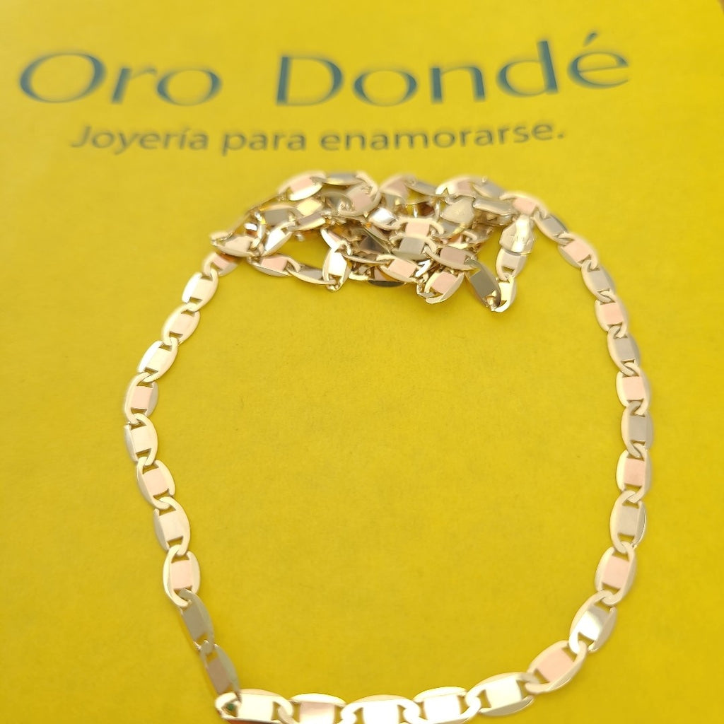 CADENAS VALENTINA/ESPEJO ORO 14K 10.7 (NUEVO)