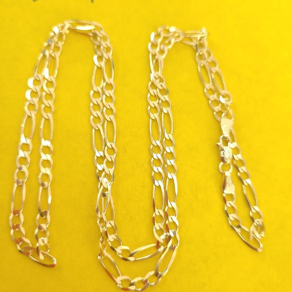 CADENAS CARTIER 3*1 AMARILLA ORO 14K 8.5 (NUEVO)