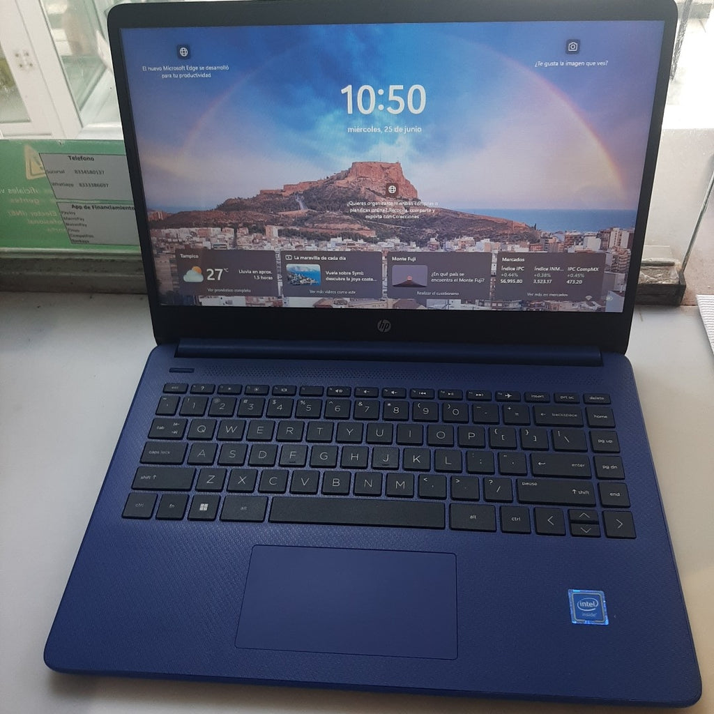 LAPTOP HP 14-DQ0055DX (2022) 64 GB SSD 4 GB RAM (SEMINUEVO)