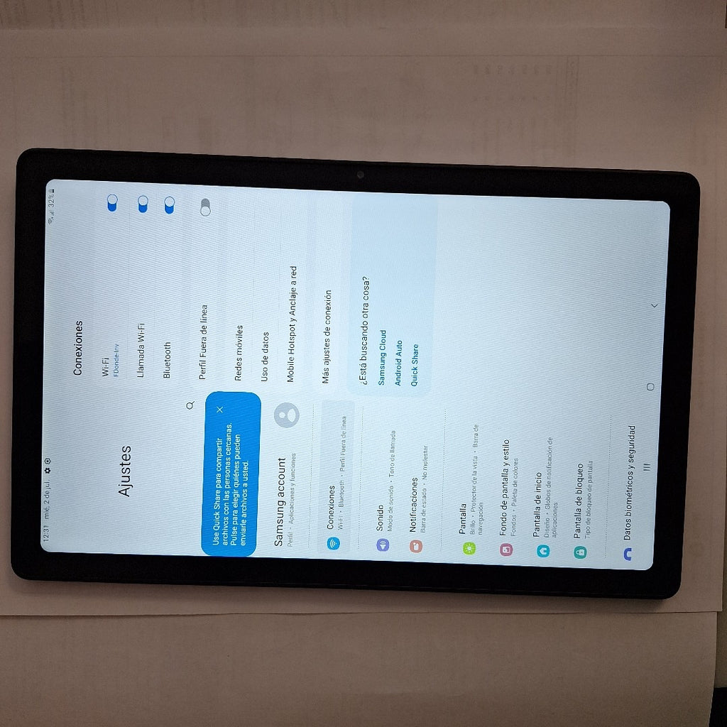 TABLETA SAMSUNG GALAXY TAB A7 SM-T509 (2022) 32 GB 3 GB RAM (SEMINUEVO)