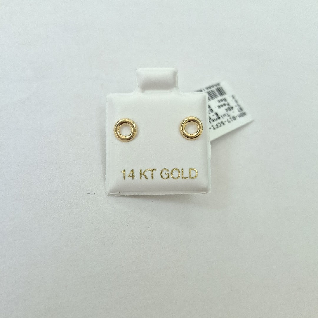 BROQUELES ORO 14K 1 (NUEVO)