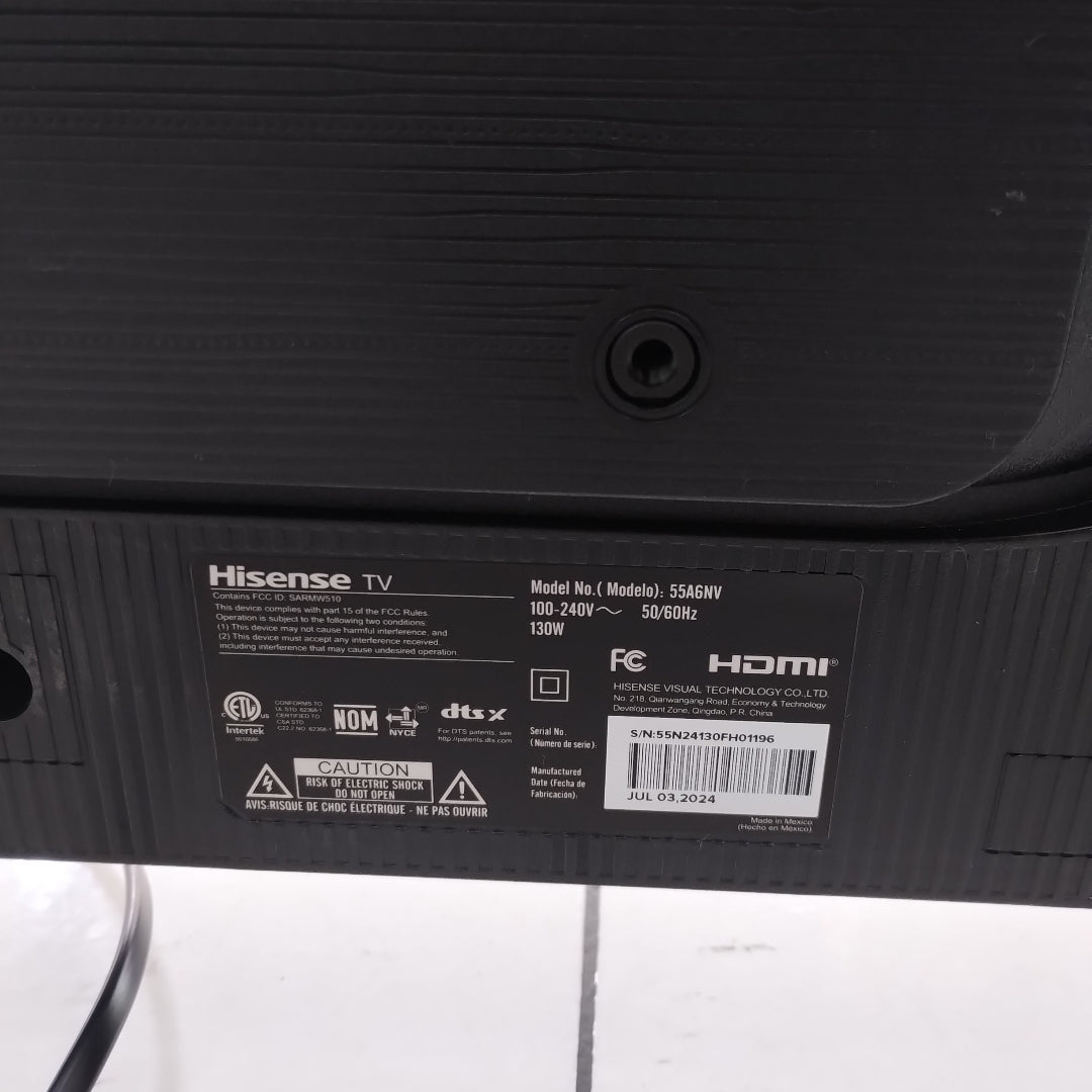 PANTALLA HISENSE 55A6NV (2024) 55" LED 4K (SEMINUEVO)