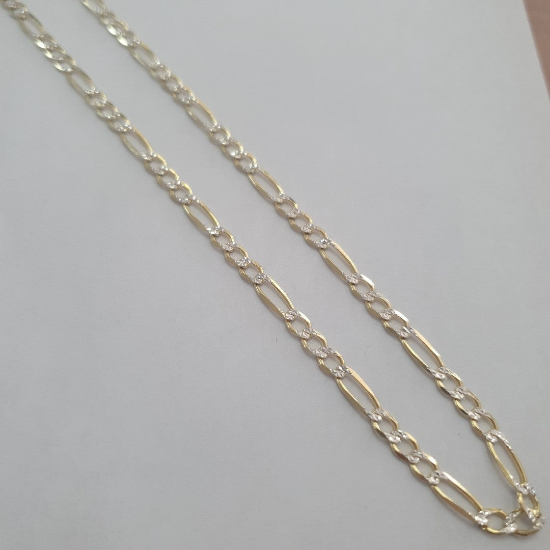 CADENAS CARTIER 3*1 DIAMANTADA ORO 14K 8 (NUEVO)