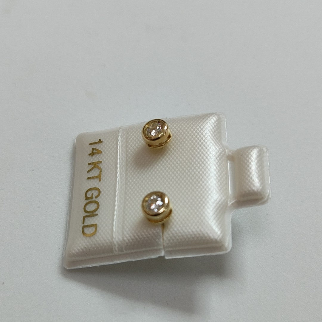 BROQUELES ORO 14K 0.8 (NUEVO)