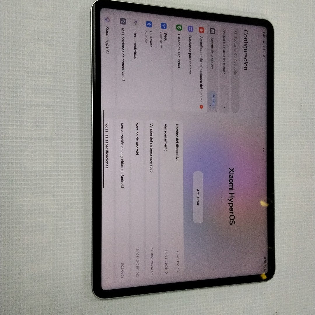 TABLETA XIAOMI PAD 7 24091RPADG (2024) 256 GB 8 GB RAM (SEMINUEVO)