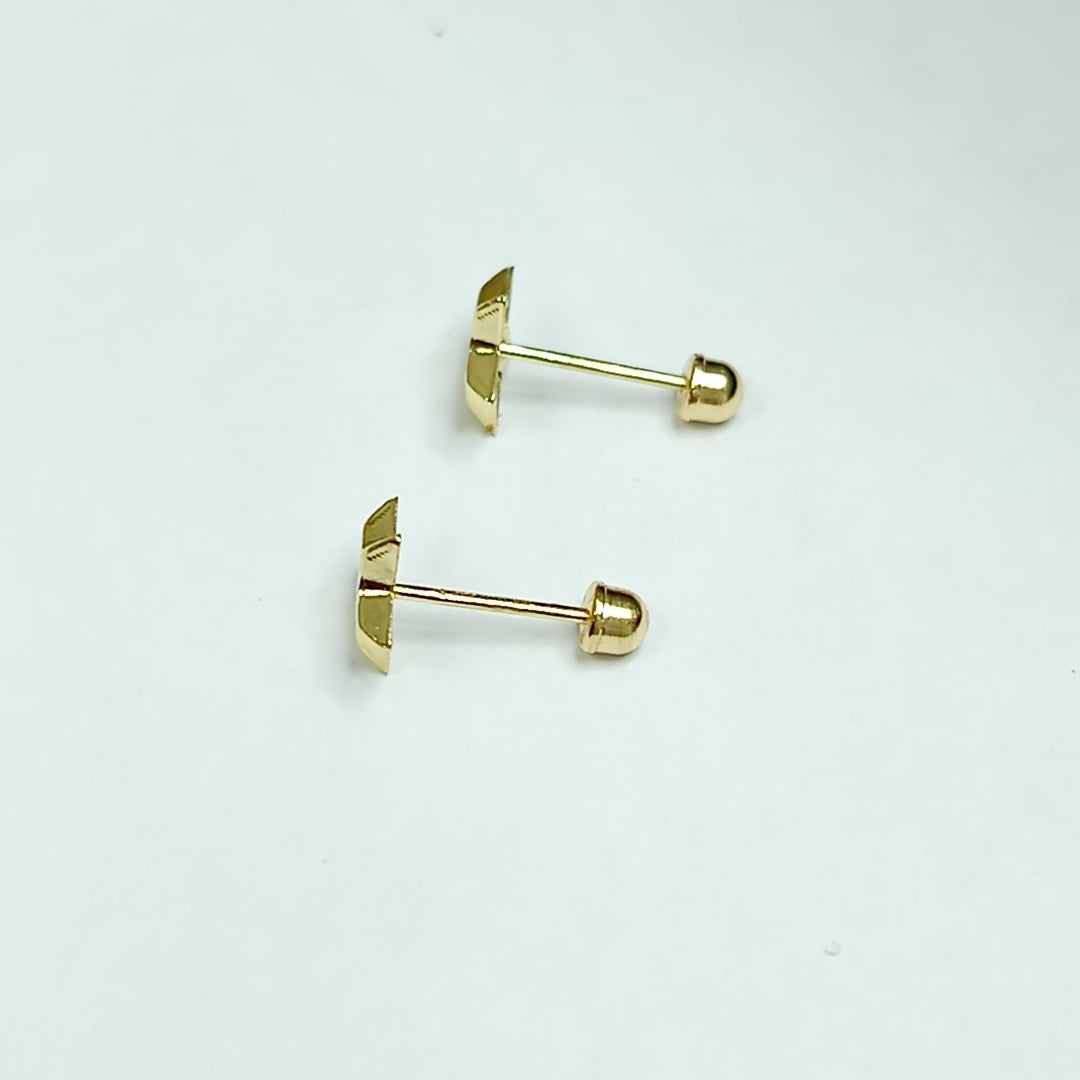 BROQUELES ORO 14K 1 (NUEVO)