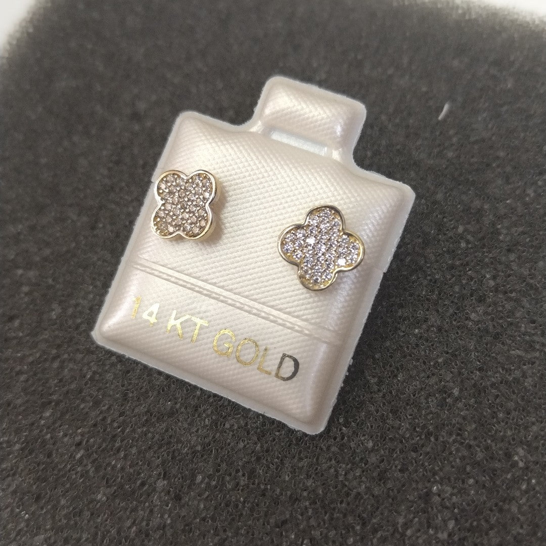 BROQUELES ORO 14K 1 (NUEVO)