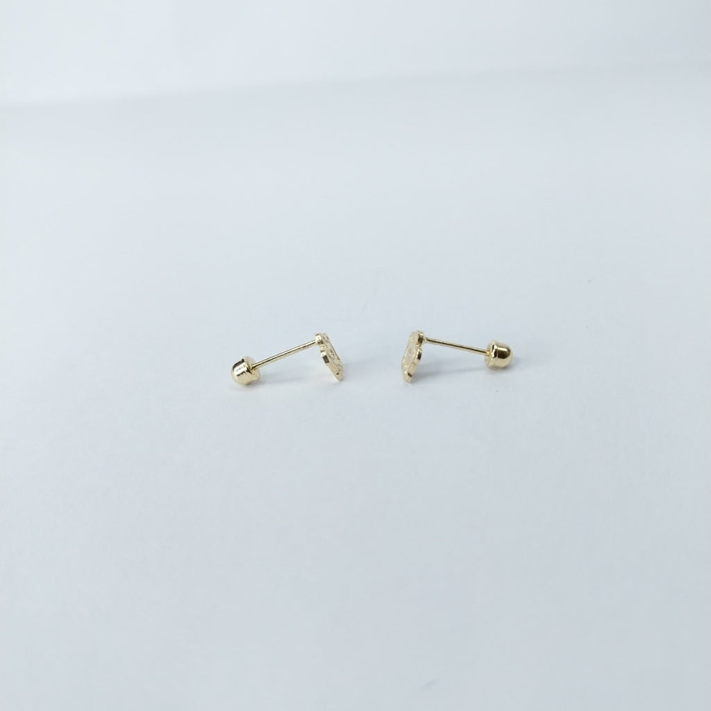 BROQUELES ORO 14K 1 (NUEVO)