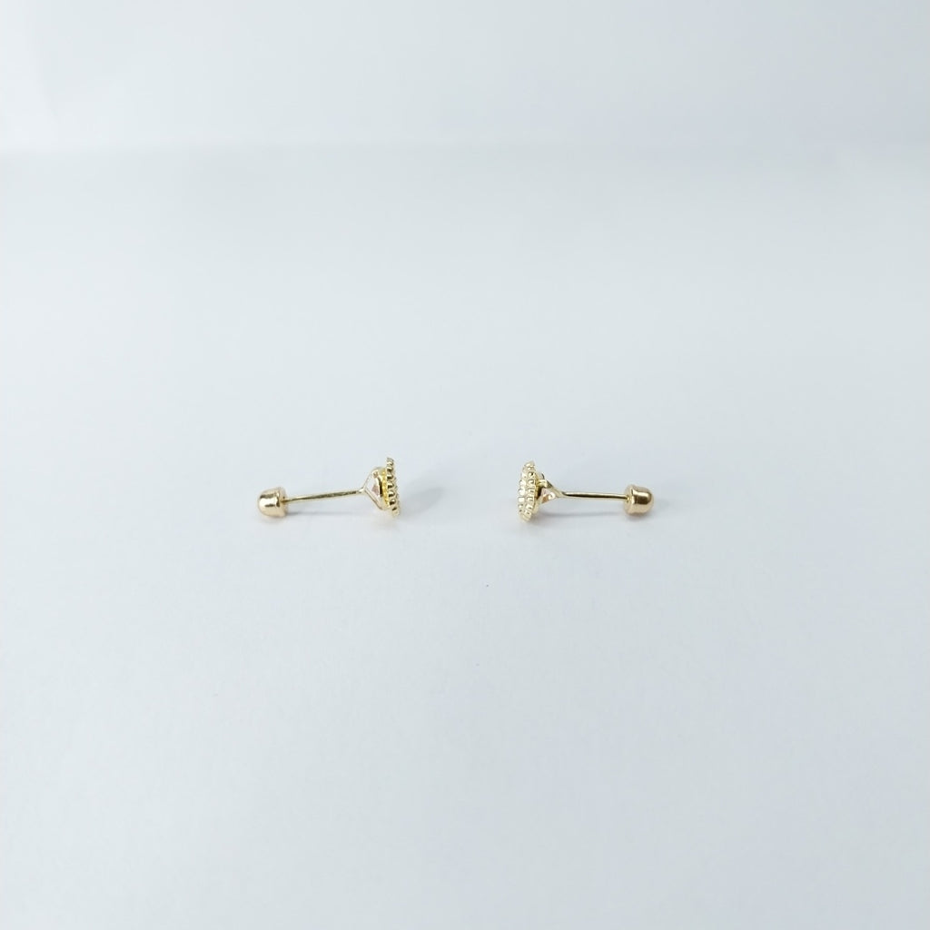 BROQUELES ORO 14K 1 (NUEVO)