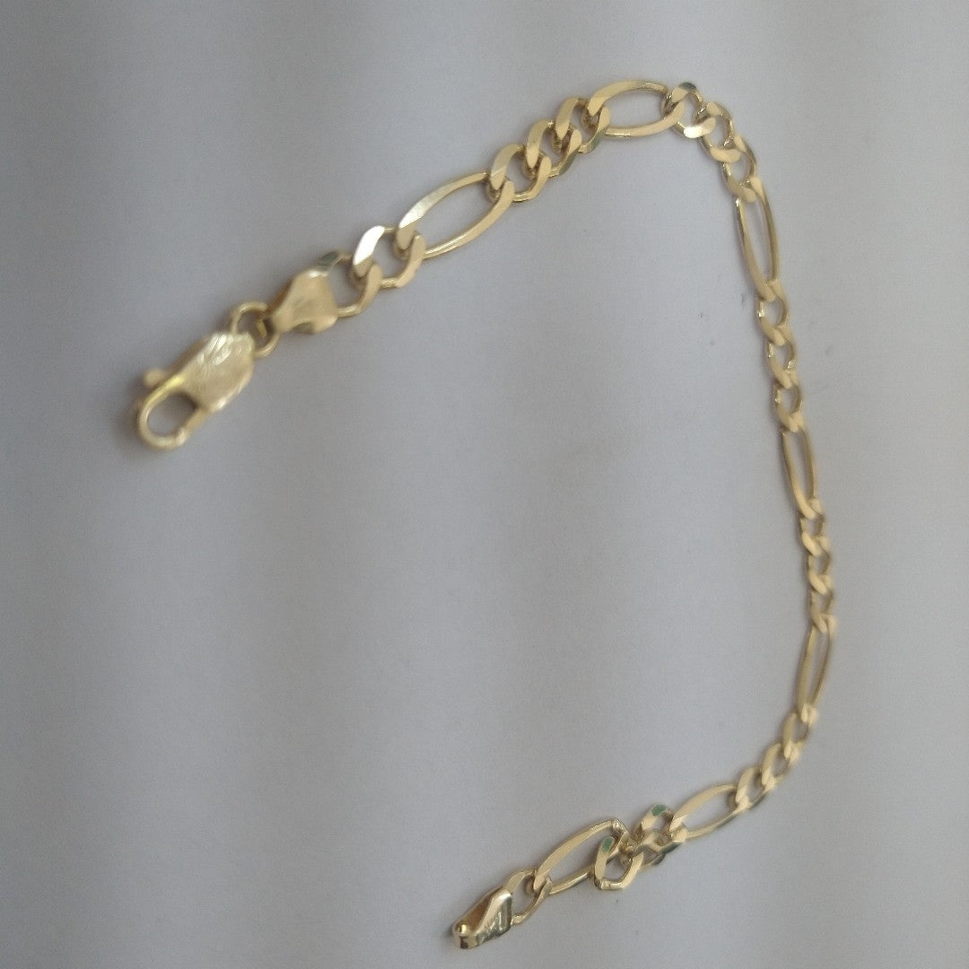 PULSERAS CABALLERO CARTIER 3*1 AMARILLA ORO 14K 6.8 (NUEVO)