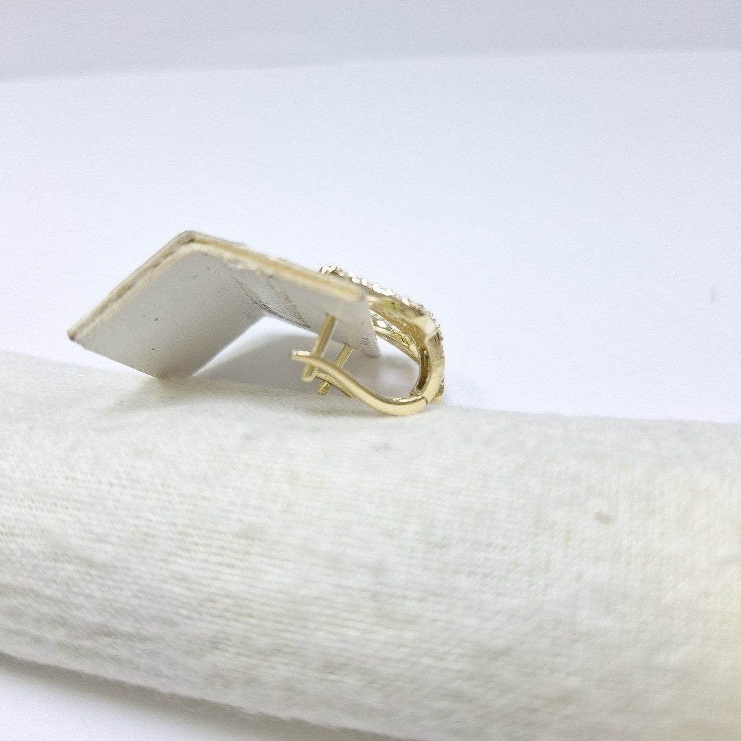 BROQUELES ORO 14K 3.2 (NUEVO)